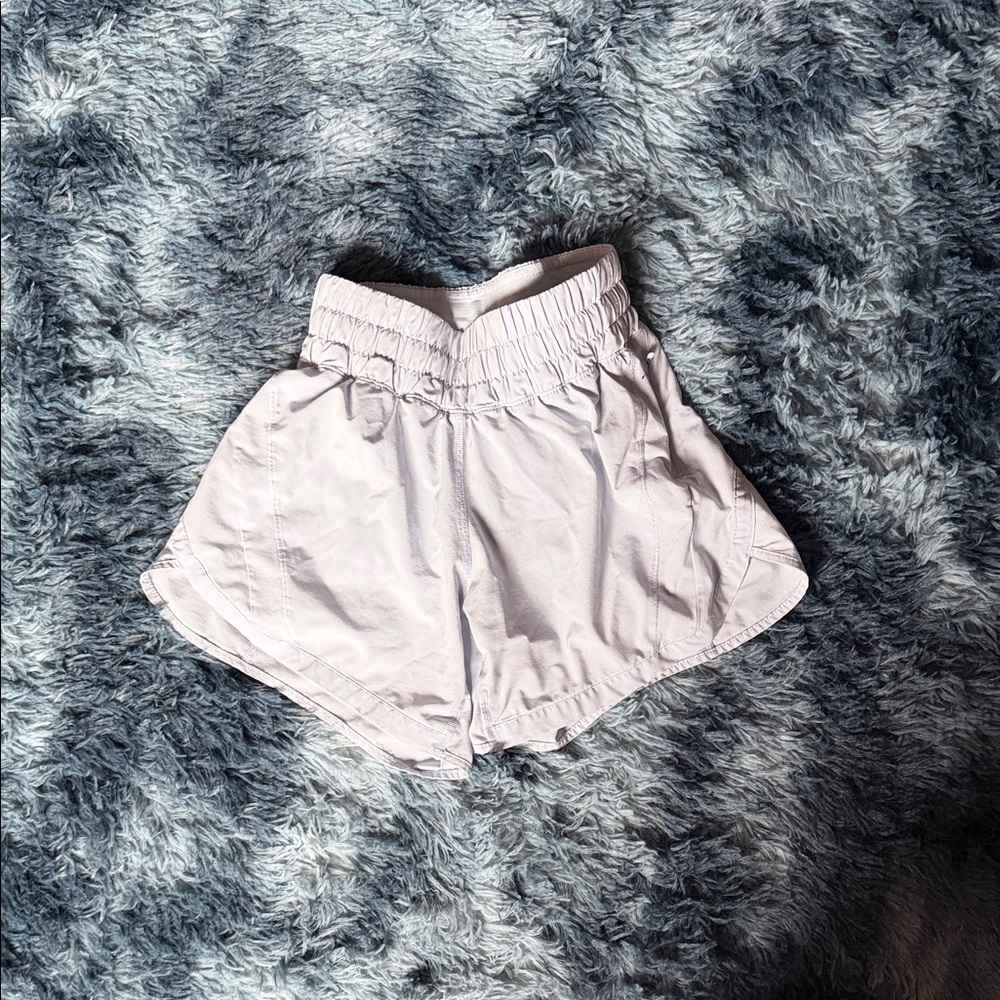 lululemon athletica Light White Athletic Shorts